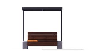 mobilier stradal, altele, sezuturi, beton, beton finisat, acoperis / capac, fata-dubla, modular, spatar din lemn, scaune din lemn, acoperis, umbra