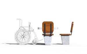 mobilier stradal, beton, beton finisat, altele, accesibil pentru persoane cu handicap, masa, sah