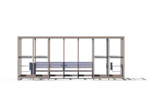 mobilier stradal, altele, acoperis, cabina de fumat