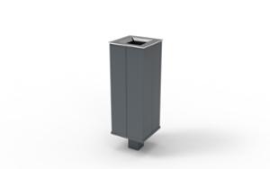 mobilier stradal, cos de gunoi, montat pe stalp