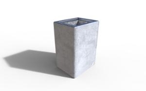 mobilier stradal, cos de gunoi, beton, beton finisat, scrumiera de siguranta