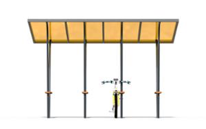 mobilier stradal, cu protectie cadru pentru biciclete, stand de biciclete, acoperis pentru biciclete