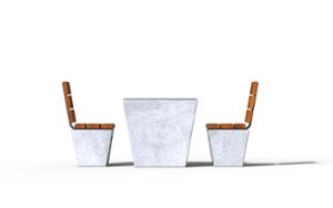 mobilier stradal, altele, beton, beton finisat, masa, sah