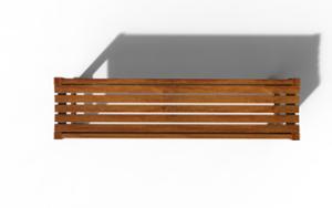 mobilier stradal, banca, logo, cotiera, scaune din lemn, retro