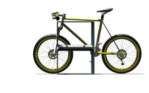 mobilier stradal, aluminium, guma, protectie cauciuc, cu protectie cadru pentru biciclete, stand de biciclete, suport bicicleta