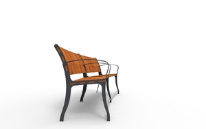 mobilier stradal, sezuturi, pentru persoanele in varsta, accesibil pentru persoane cu handicap, spatar din lemn, scaune din lemn, retro