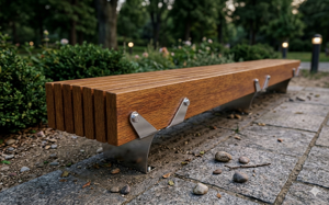 mobilier stradal, banca, scaune din lemn