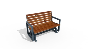 mobilier stradal, sezuturi, pentru persoanele in varsta, lemn, leagan, spatar din lemn, scaune din lemn, otel