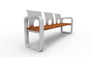 mobilier stradal, sezuturi, beton, beton finisat, spatar din otel, scaune din lemn
