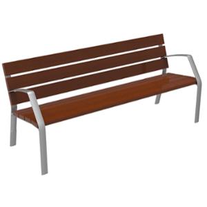 mobilier stradal, ławka, podłokietnik