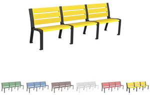 mobilier stradal, ławka, eko, polietylen