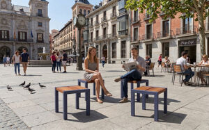 mobilier stradal, banca, pentru o singura persoana