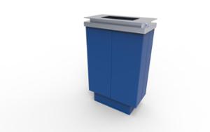mobilier stradal, cos de gunoi, logo, scrumiera mica