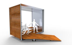 mobilier stradal, altele, banca, accesibil pentru persoane cu handicap, scaune din lemn, acoperis, vizualizarea acoperisului