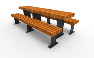 mobilier stradal, banca, set picnic, scaune din lemn, masa