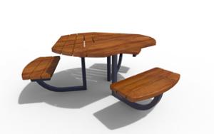 mobilier stradal, set picnic, banca, scaune din lemn