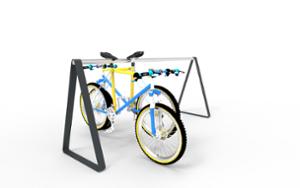 mobilier stradal, instalare usoara, na siodełko, stand de biciclete, wzór zastrzeżony