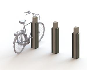 mobilier stradal, beton, beton finisat, corten, stand de biciclete, suport bicicleta, bolard
