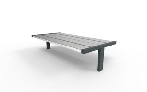 gatumöbler, bänk, stålsits