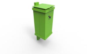 gatumöbler, papperskorg, för hundar, logo