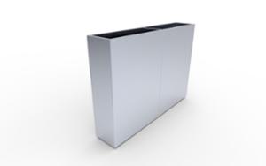 gatumöbler, planteringskärl, corten, rektangulär, stål