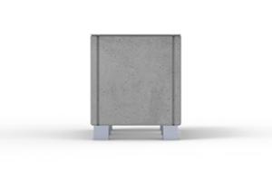 gatumöbler, planteringskärl, betong, slät betong, mobil (pallet jack compatible) (palltruckskompatibel), rektangulär