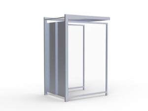 gatumöbler, övrigt, glas, skärmtak, biljettkur