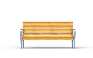 gatumöbler, bänk, ryggstöd av trä, armstöd, scandinavian line, sittplatser av trä, retro