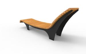 gatumöbler, bänk, leasure and rest, schäslong, ryggstöd av trä, sittplatser av trä