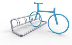 gatumöbler, cykelställ, enkel installation, för hjul, flera ställ