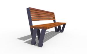 gatumöbler, bänk, solcellsdriven, ryggstöd av trä, sittplatser av trä, solarna listwa smartbeam