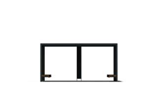 gatumöbler, övrigt, corten, pergola, skärmtak