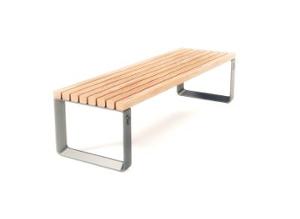 gatumöbler, aluminium, bänk, för warszawa, odlew aluminiowy, armstöd, sittplatser av trä
