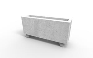 gatumöbler, planteringskärl, betong, slät betong, mobil (pallet jack compatible) (palltruckskompatibel), modulär
