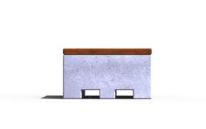 gatumöbler, betong, slät betong, planteringskärl, mobil (pallet jack compatible) (palltruckskompatibel)