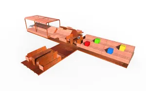 gatumöbler, övrigt, bänk, bänk, parklet