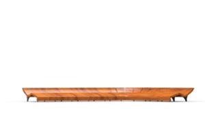 gatumöbler, bänk, leasure and rest, schäslong, ryggstöd av trä, sittplatser av trä