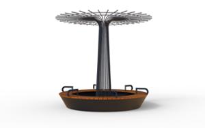 gatumöbler, övrigt, bänk, pergola, böjd