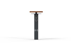 gatumöbler, övriga, pollare, 230v uttag med usb, induktion/qi laddare, wifi station, wzór zastrzeżony