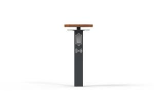 gatumöbler, övriga, pollare, 230v uttag med usb, induktion/qi laddare, wifi station, wzór zastrzeżony