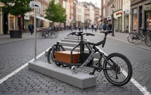 gatumöbler, cykelställ, enkel installation, rower cargo, fristående