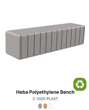gatumöbler, ława, eko, polietylen