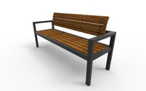 gatumöbler, bänk, sittplatser av trä