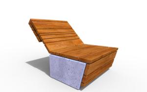 gatumöbler, betong, slät betong, chair, för en person, bänk, schäslong, strefa relaksu