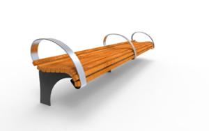 gatumöbler, bänk, sittplatser av trä, armstöd, retro, solcellsdriven, fotowoltaika, solarna listwa smartbeam
