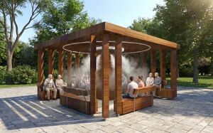gatumöbler, övriga, leasure and rest, pergola, soniczna tężnia solankowa/ tężnie, skärmtak